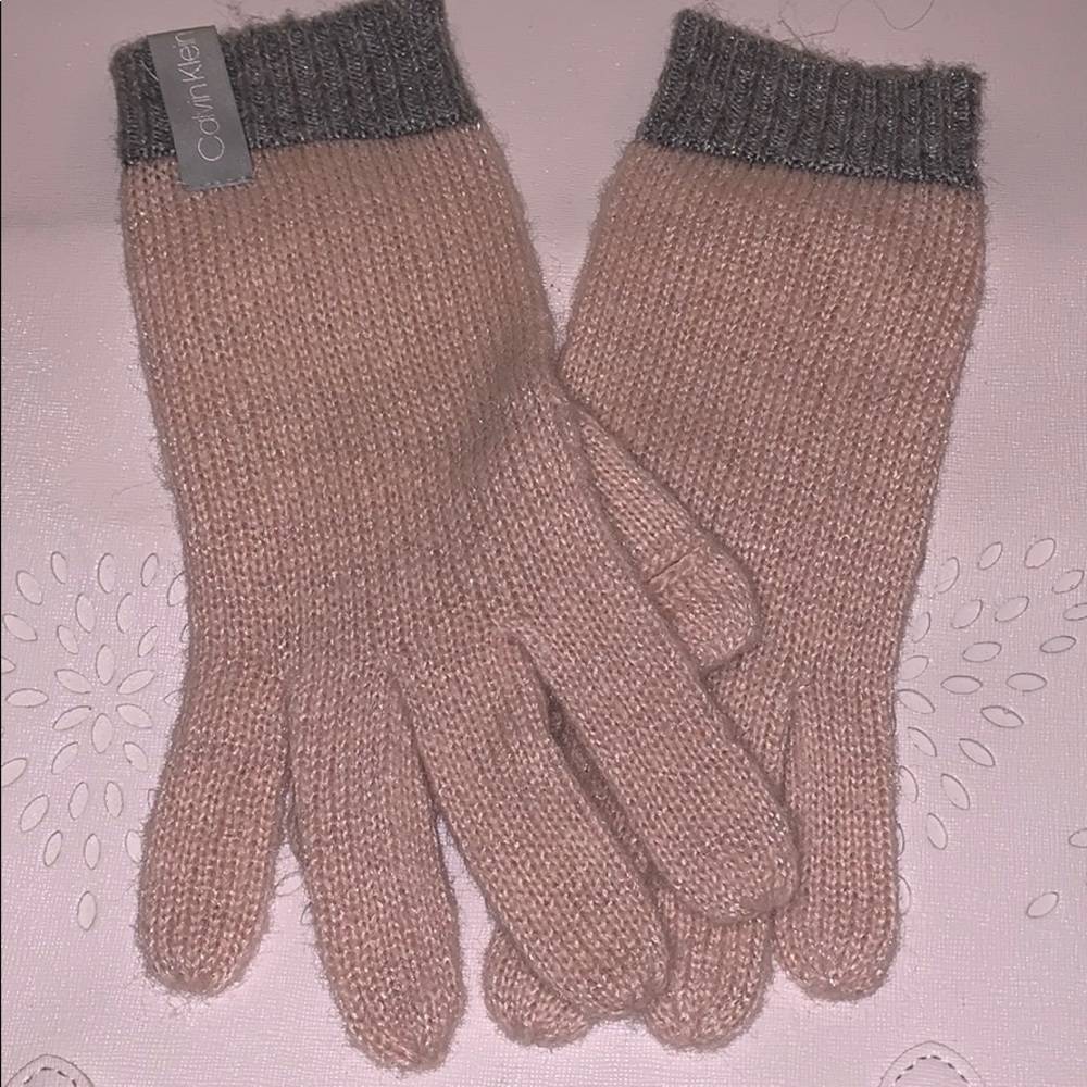 Calvin Klein Pink Gloves